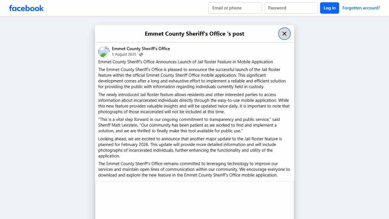 Emmet County Sheriff's... - Emmet County Sheriff's Office Facebook